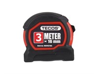 Måttband Stål 3m 16mm Class ll Tecos