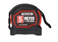 Måttband Stål 5m 25mm Class ll Tecos