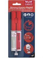 Lim Epoxy Casco Strong Rapid 24ml (2x12ml) Röd