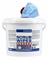 Scrub Wipes Blå Citrus 100st/Hink Maco